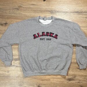 Gildan Gray Alaska Crewneck Sweater
